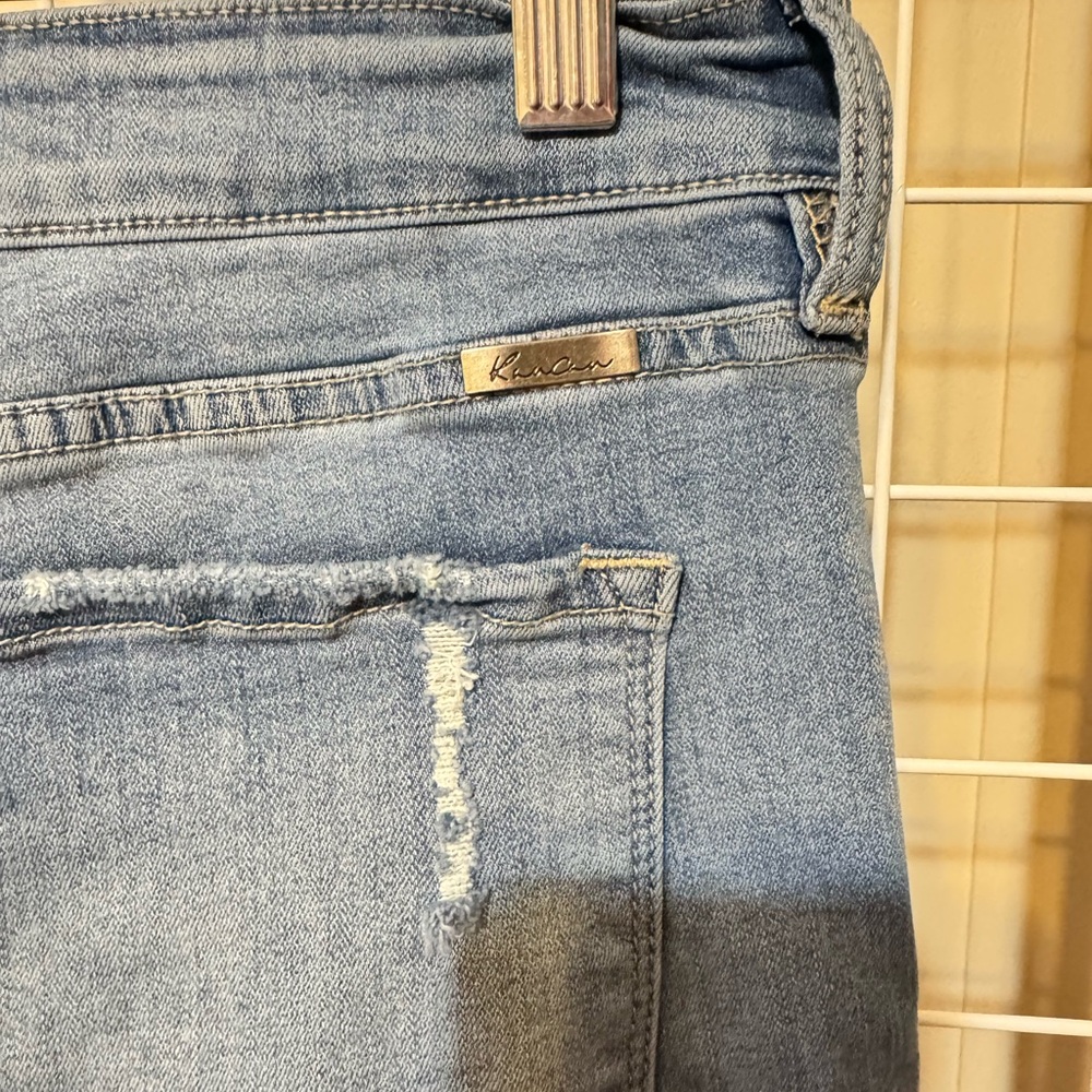 RanCan Lightly Distressed Light Blue Bootcut Jeans Women’s Size 14 - Picture 6 of 10